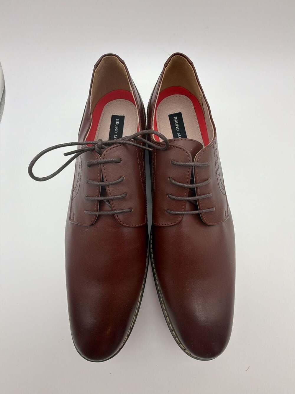 Bruno Marc Men's Lace-Up Classic Brogue Oxford Dress Shoes in Dark Brown